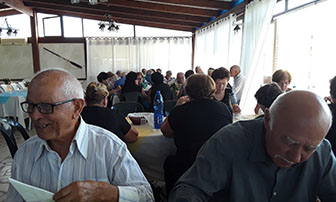 foto a Suio Terme con momento conviviale