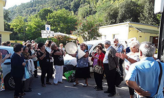 foto a Suio Terme con momento conviviale