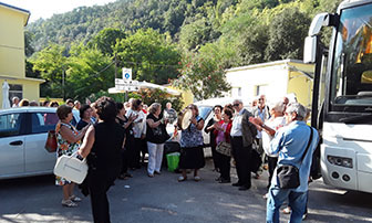 foto a Suio Terme con momento conviviale