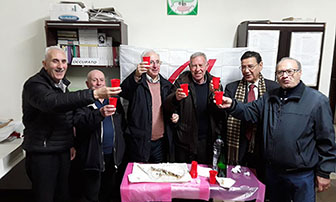 foto incontro per gli auguri delle festivit� natalizie