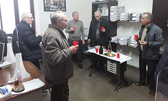 foto incontro per gli auguri pasquali