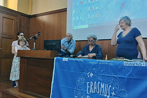 foto della partecipazione all'evento sul progetto Ersmus+