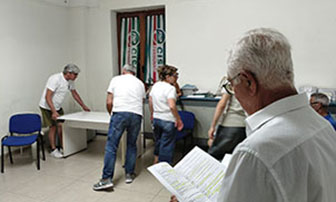 foto momenti delle prove di scena