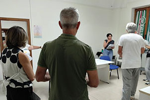 foto momenti delle prove di scena
