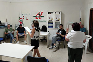 foto momenti delle prove di scena