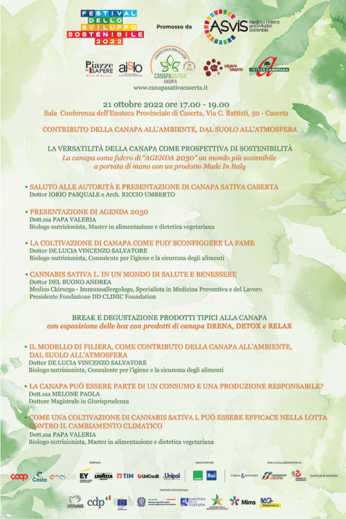 locandina del Festival sulla Sostenibilit� 2022
