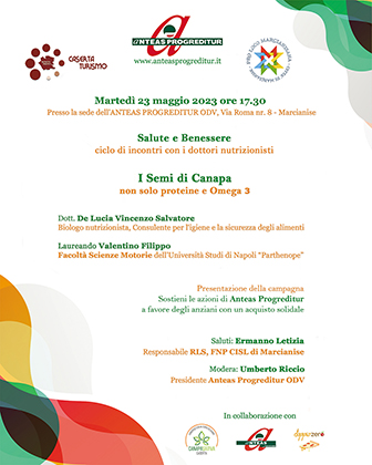 locandina del terzo incontro del ciclo sull'alimentazione