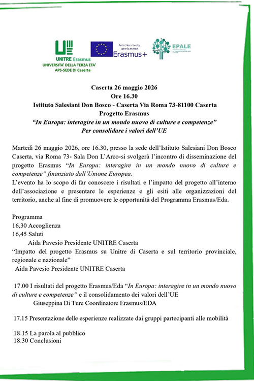 locandina dell'evento del 26 maggio 2026